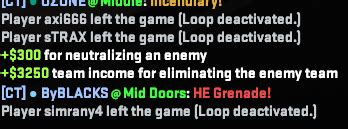 loop deactivated cs2